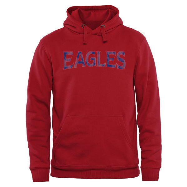 Men NCAA American Eagles Classic Wordmark Pullover Hoodie Red->more ncaa teams->NCAA Jersey
